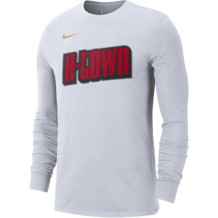 Nike Nike Houston Rockets Essential City Edition Men's Nike Nba Long Sleeve T Shirt
