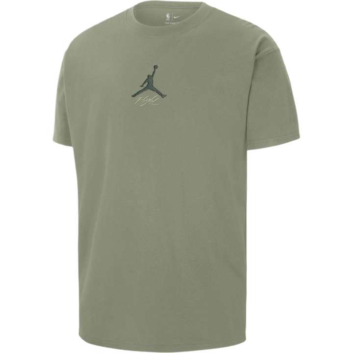 Jordan Jordan Milwaukee Bucks Courtside Statement Edition T Shirt Men's Oil Green