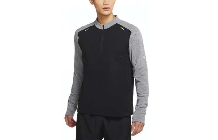 Nike Nike Sweatshirts Men's Black Stand Collar Moderate Regular