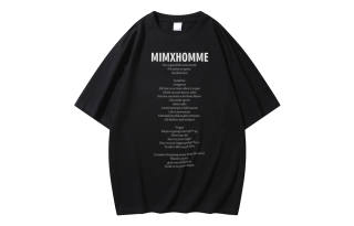 Mimx Homme T Shirts Unisex Crew Neck Moderate Heavyweight