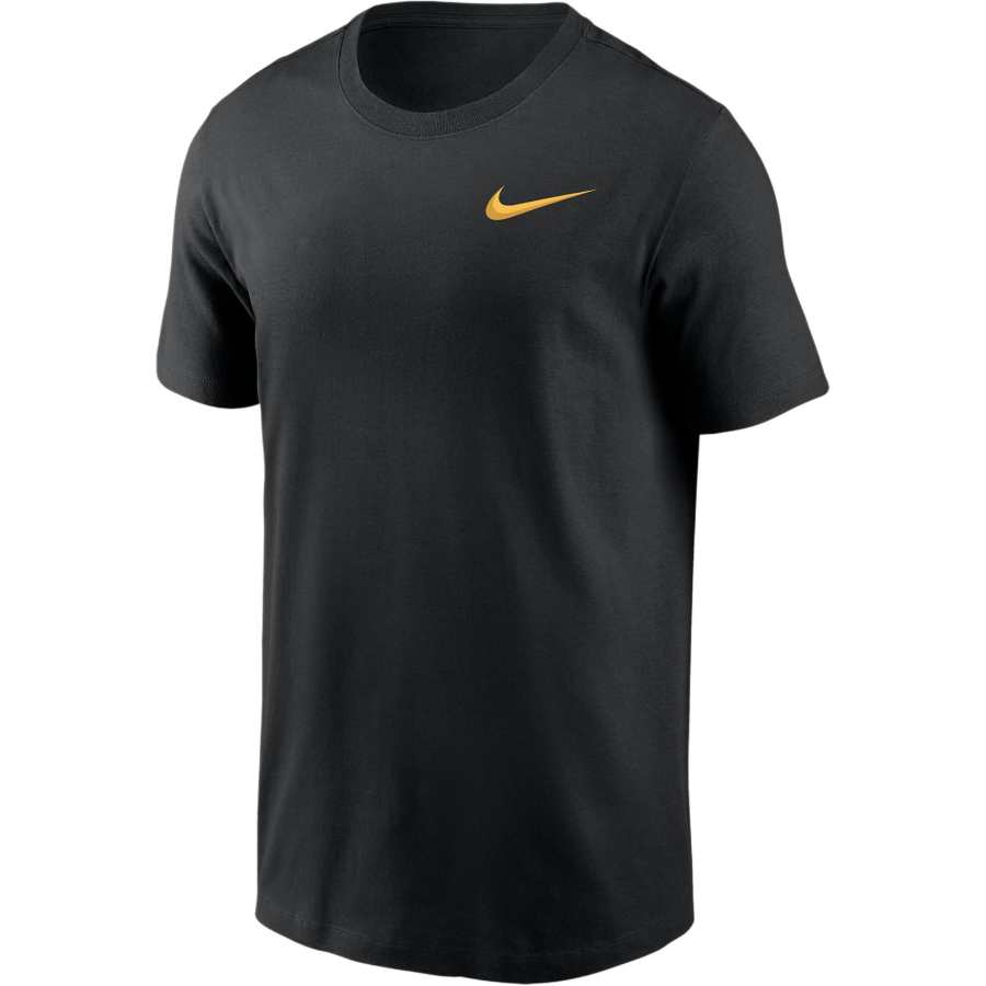 Nike Nike T Shirts Men's Black Crew Neck Moderate Straight Fit