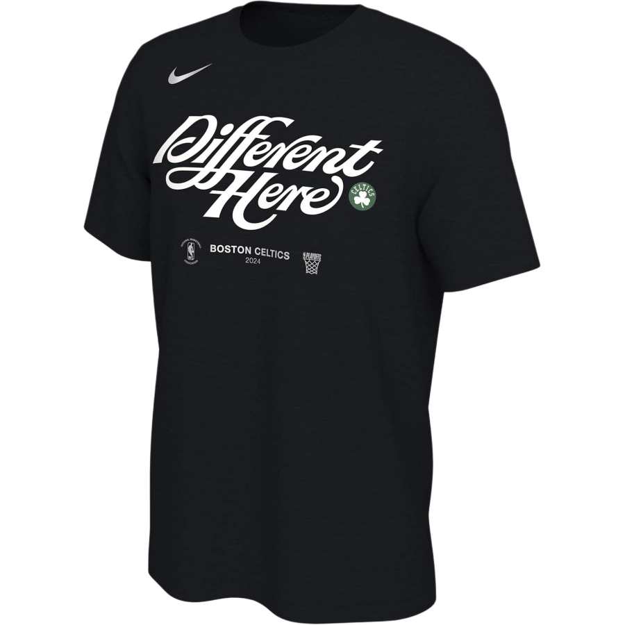 Nike Nike T Shirts Men's Black Crew Neck Moderate Straight Fit
