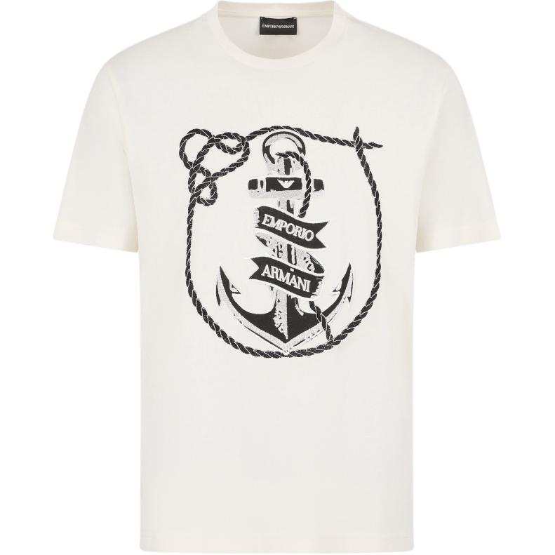 EMPORIO ARMANI Asv Embroidered Crewneck T Shirt