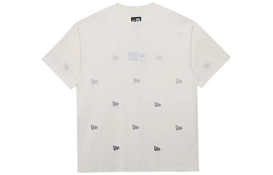 New Era T Shirt Unisex Ivory White