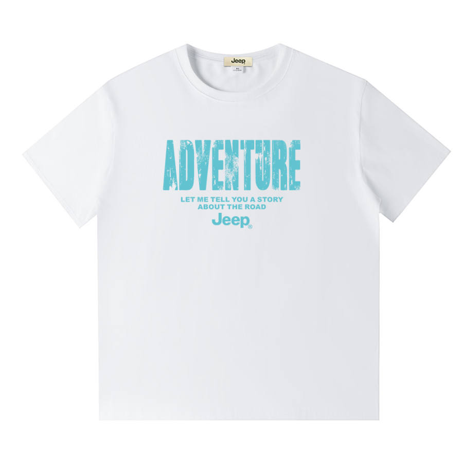 Jeep T Shirts Unisex Crew Neck Thin Straight Fit