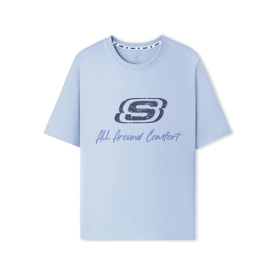 Skechers T Shirt Unisex Xenon Gas Blue