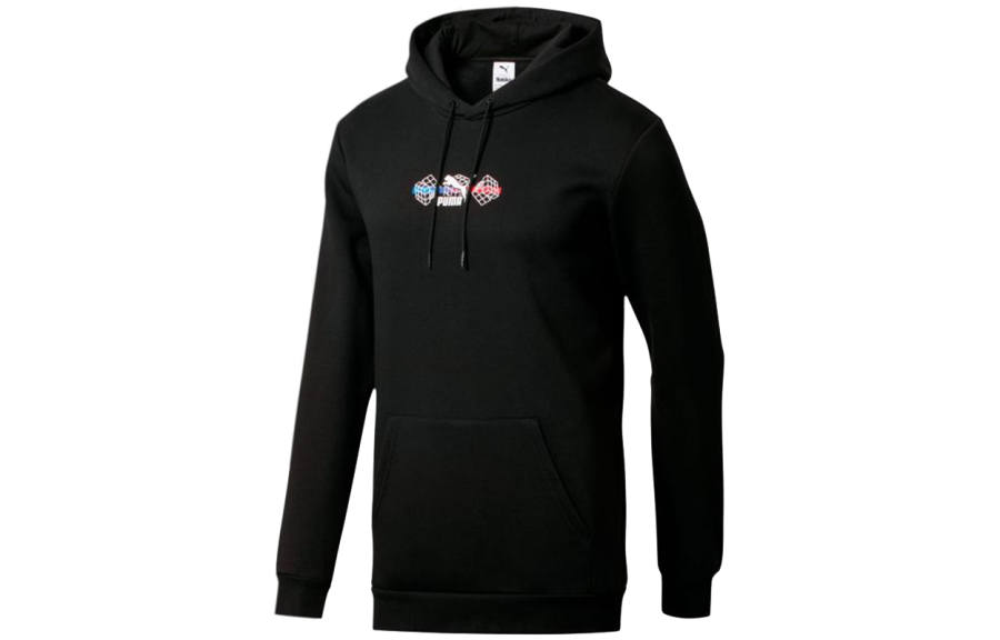 PUMA PUMA Sweatshirts Men's Black Hooded Moderate Regular