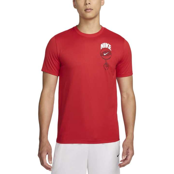 Nike Nike T Shirts Men's Red Crew Neck Moderate