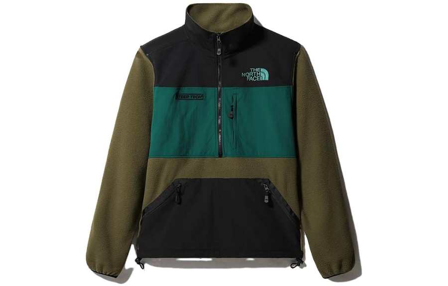 THE NORTH FACE Sweatshirts Unisex Gray Green Moderate