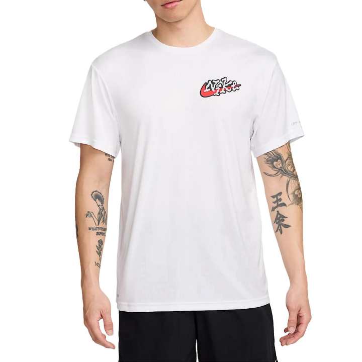 Nike Nike Scribble Patch T Shirt Men's White/University Red/Black