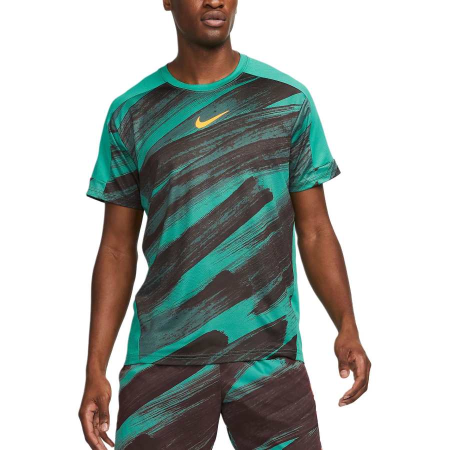 Nike Nike Dri FIT Sport T Shirt Unisex Noise Green/Noise Green/Full Orange