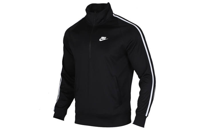 Nike Nike Sweatshirts Men's Black Stand Collar Moderate Regular
