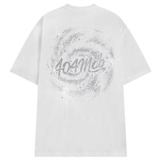 404MOB GANG T Shirts Unisex Crew Neck Moderate Heavyweight