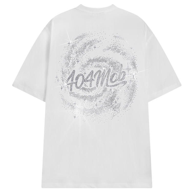 404MOB GANG T Shirts Unisex Crew Neck Moderate Heavyweight