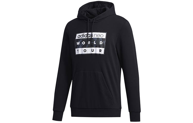 Adidas Neo Sweatshirts Men's Black Hooded Moderate Regular