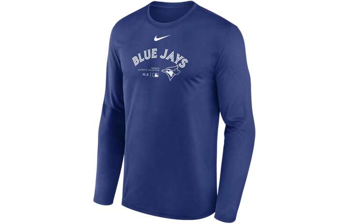 Nike Nike Toronto Blue Jays Authentic Collection Practice Men's Nike Dri-FIT Mlb Long-Sleeve T-Shirt