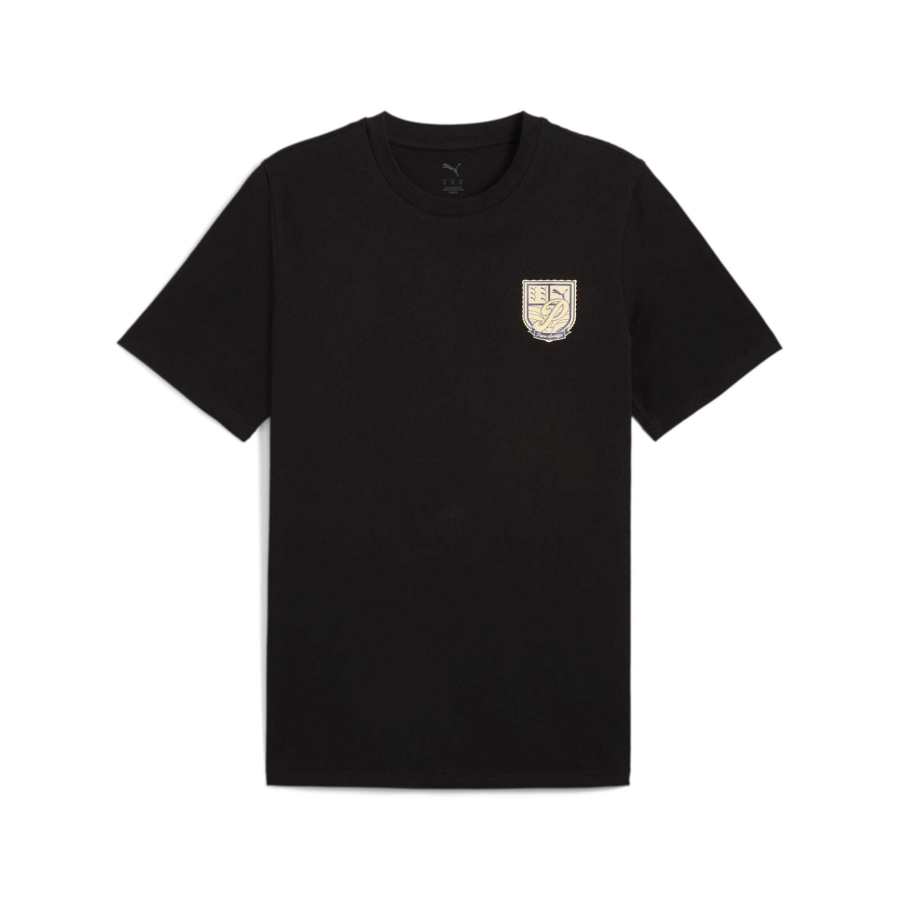 PUMA T Shirts Men's Black 01 Crew Neck Moderate
