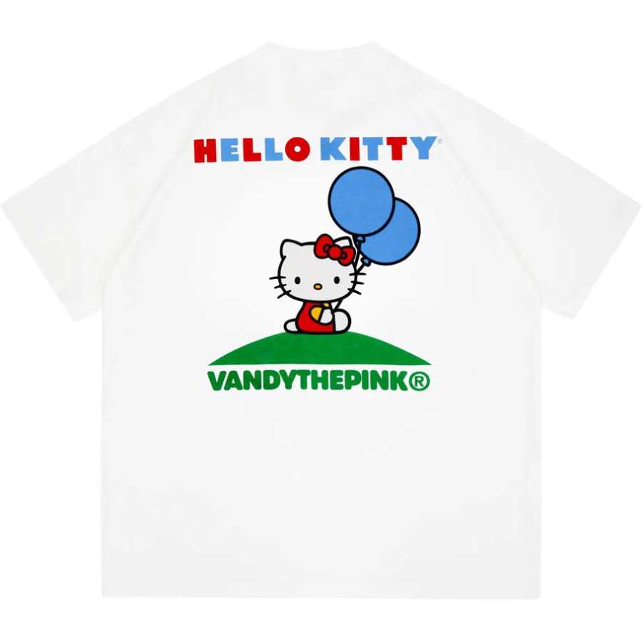 Vandy The Pink x Hello Kitty/, Hello Kitty T Shirt Unisex White