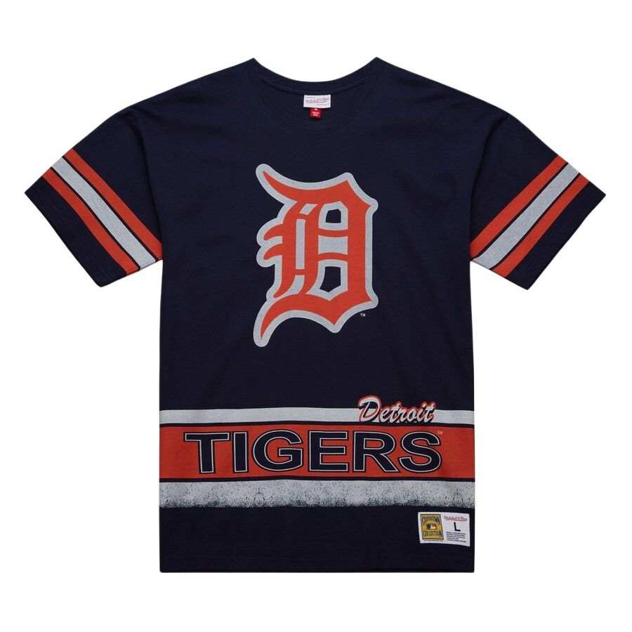 Mitchell Ness Mitchell Ness x MLB T Shirt Men's Marine Blue
