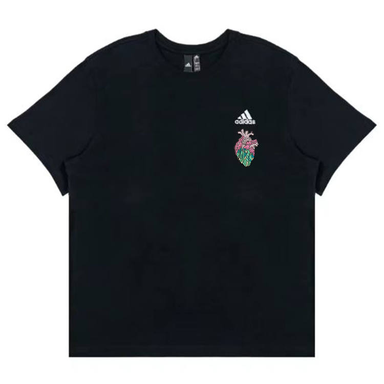 Adidas Adidas T Shirts Unisex Black Crew Neck Moderate Straight Fit