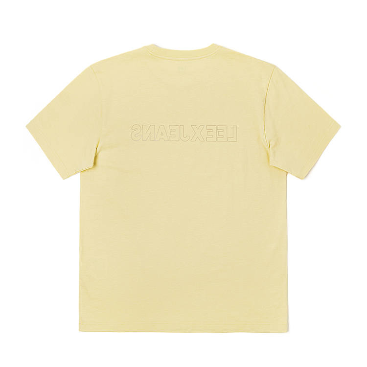 Lee Lee T Shirts Unisex Yellow Crew Neck Moderate