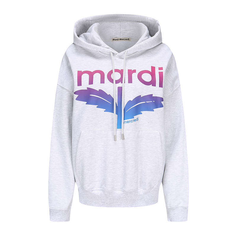 MARDI MERCREDI Sweatshirts Unisex Hooded Moderate Regular