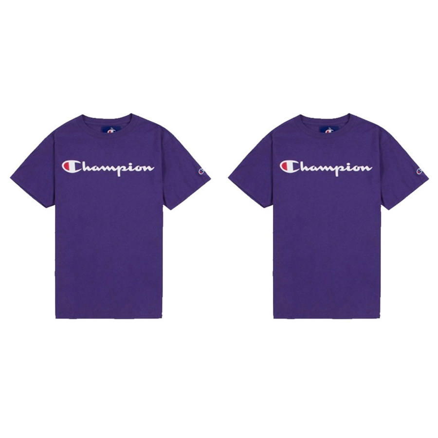 Champion T Shirt Unisex 2 Pack Purple