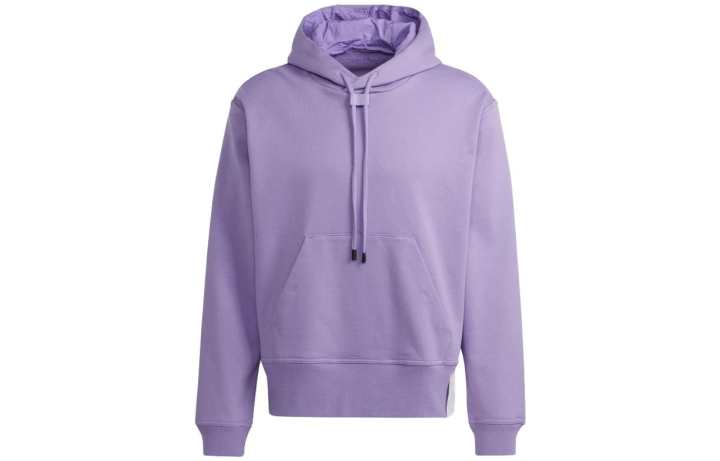 Adidas Adidas Lounge Sweatshirts Unisex Violet Hooded Moderate Regular