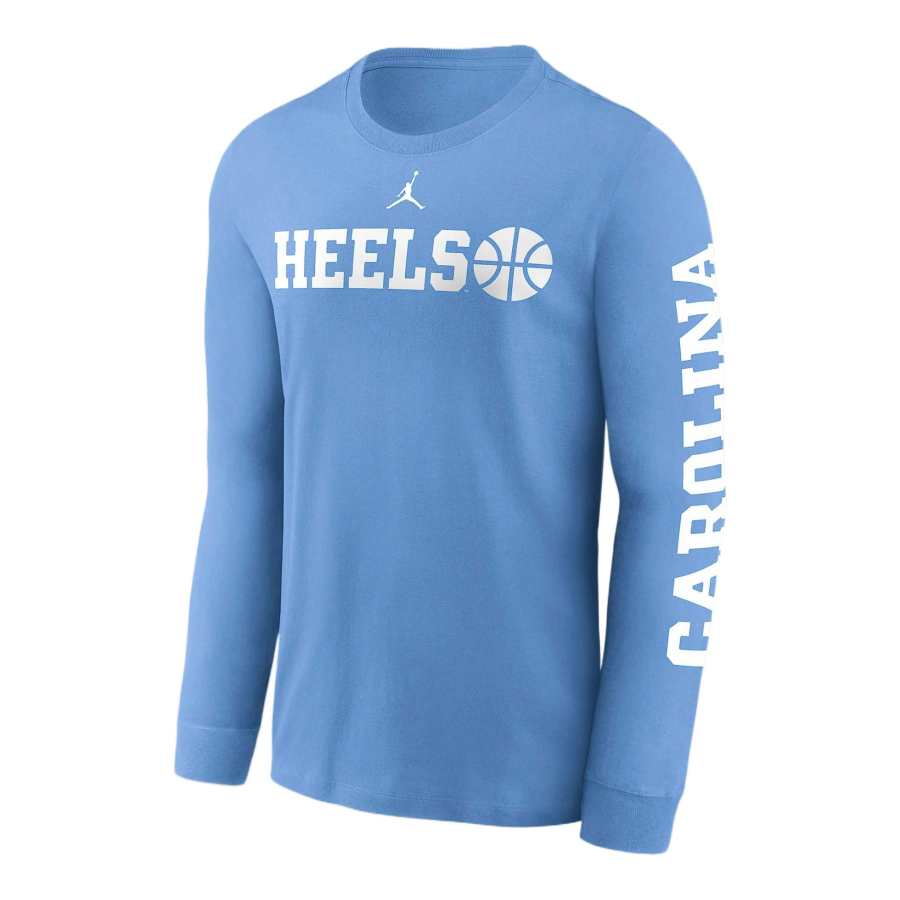 Jordan Nike North Carolina Tar Heels Basketball Icon Jordan College Long Sleeve T Shirt