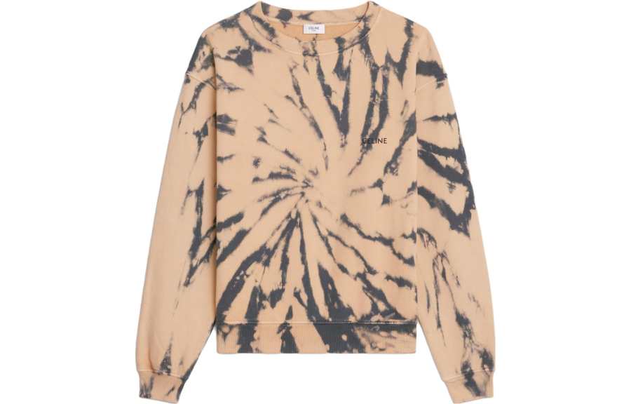 CELINE CELINE Sweatshirts Men's Beige Crew Neck Moderate Regular