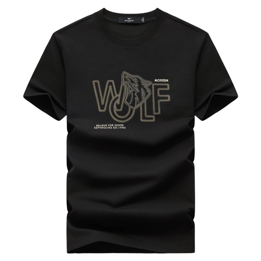 SEPTWOLVES T Shirts Unisex Crew Neck Moderate Straight Fit