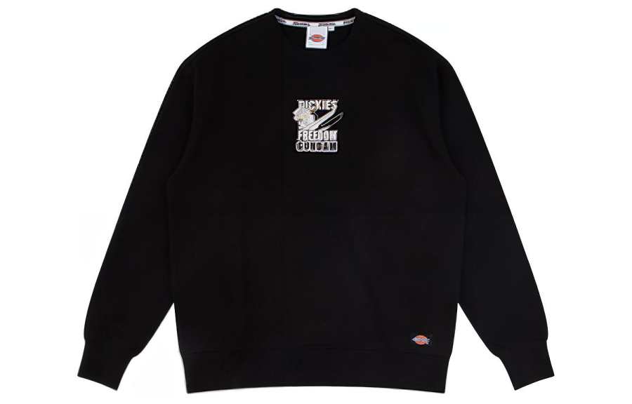 Dickies Sweatshirts Unisex Black Crew Neck Moderate Heavyweight