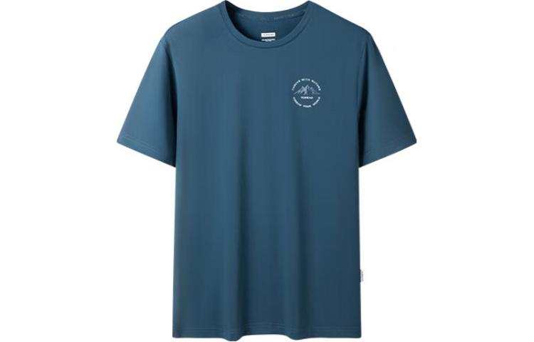 TOREAD T Shirts Men's Ore Blue Crew Neck Moderate