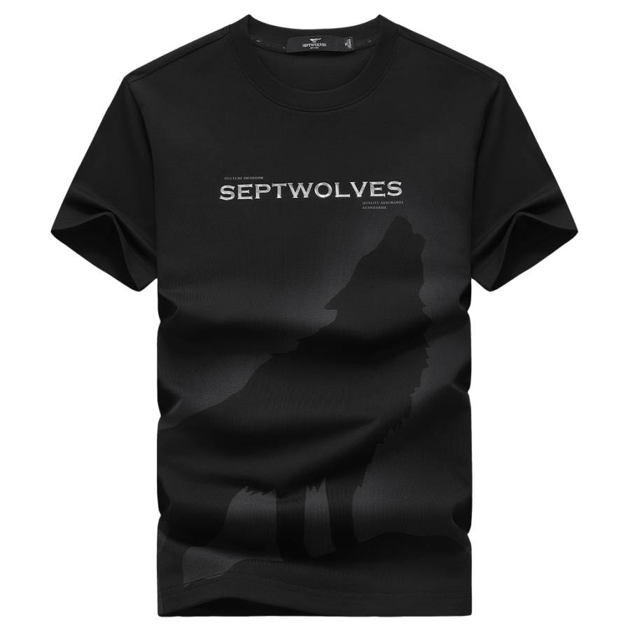 SEPTWOLVES T Shirts Unisex Crew Neck Moderate Straight Fit