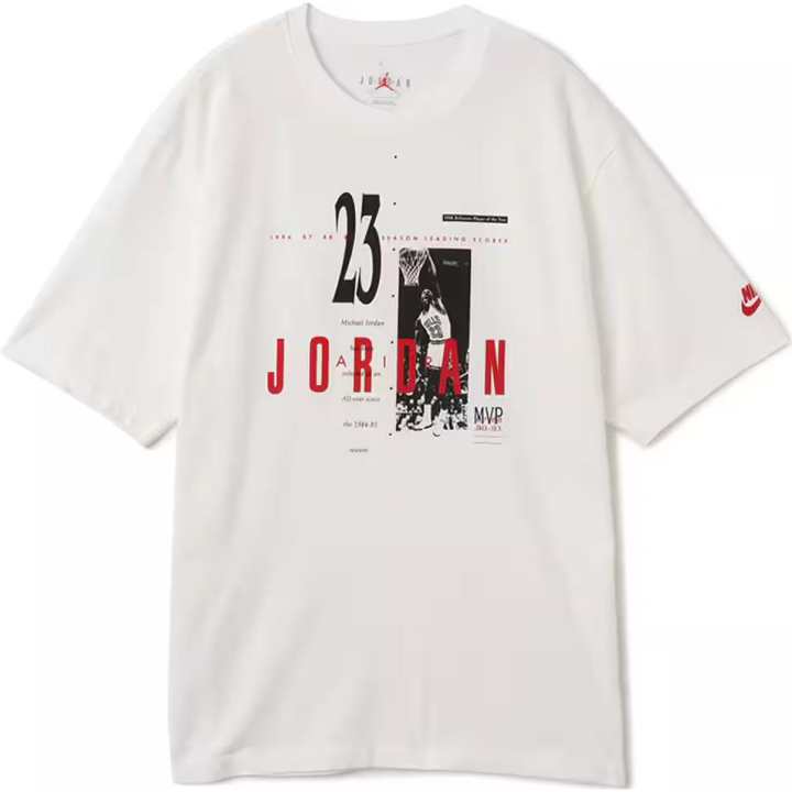 Jordan Jordan T Shirt Unisex White/Gym Red