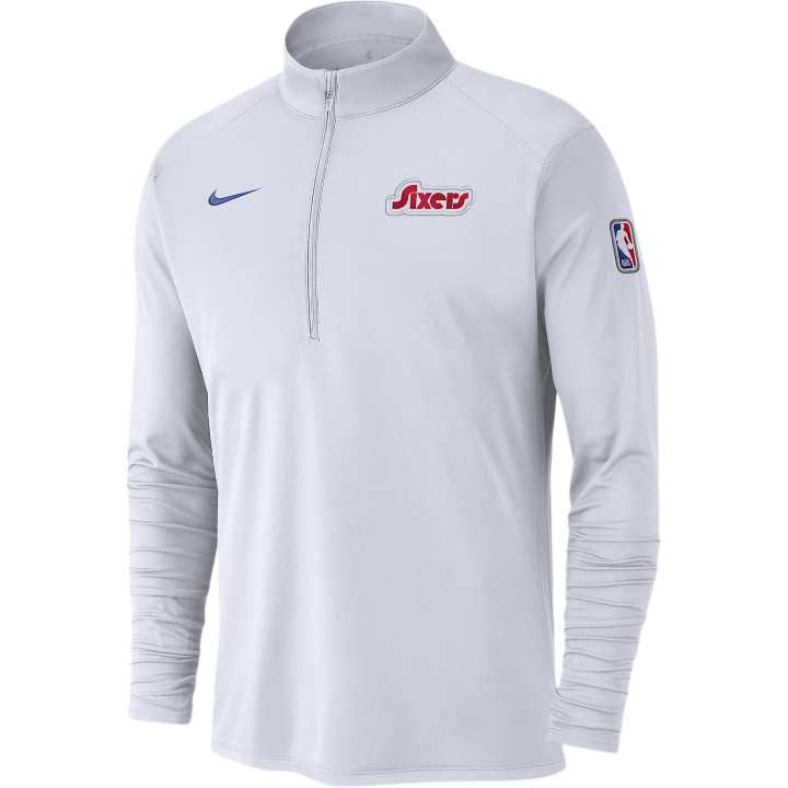 Nike Nike Philadelphia 76ers City Edition Men's Nike Dri FIT Nba 1/2 Zip Long Sleeve Top