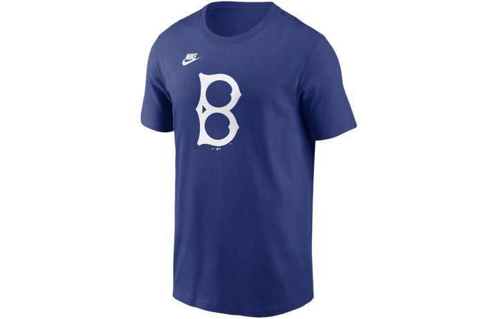 Nike Nike x MLB T Shirt Brook Los Angeles Dodgers Men's Blue