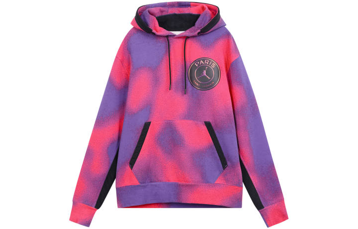 Jordan Jordan× PSG Sweatshirts Men's Spiritual Purple Hooded Moderate Regular