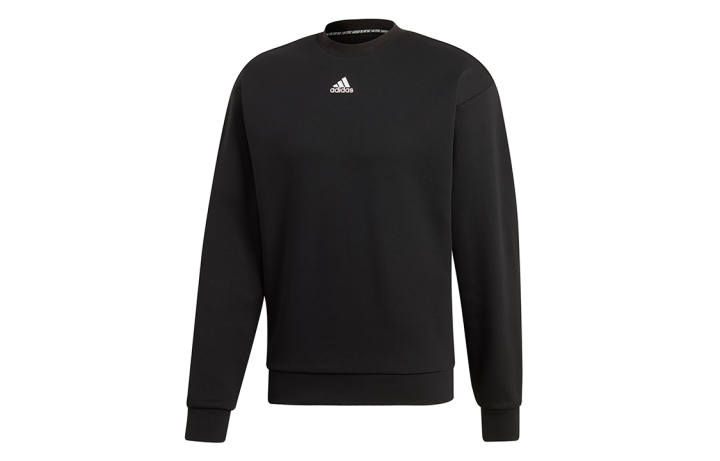 Adidas Adidas Sweatshirts Men's Black Crew Neck Moderate Regular