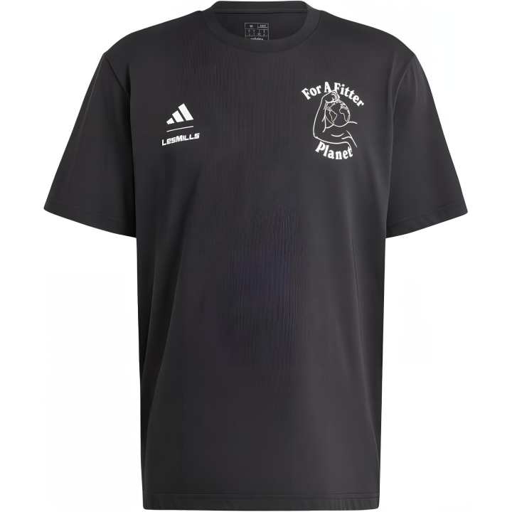 Adidas Adidas LES MILLS For A FITTER PLANET T Shirt Men's Black