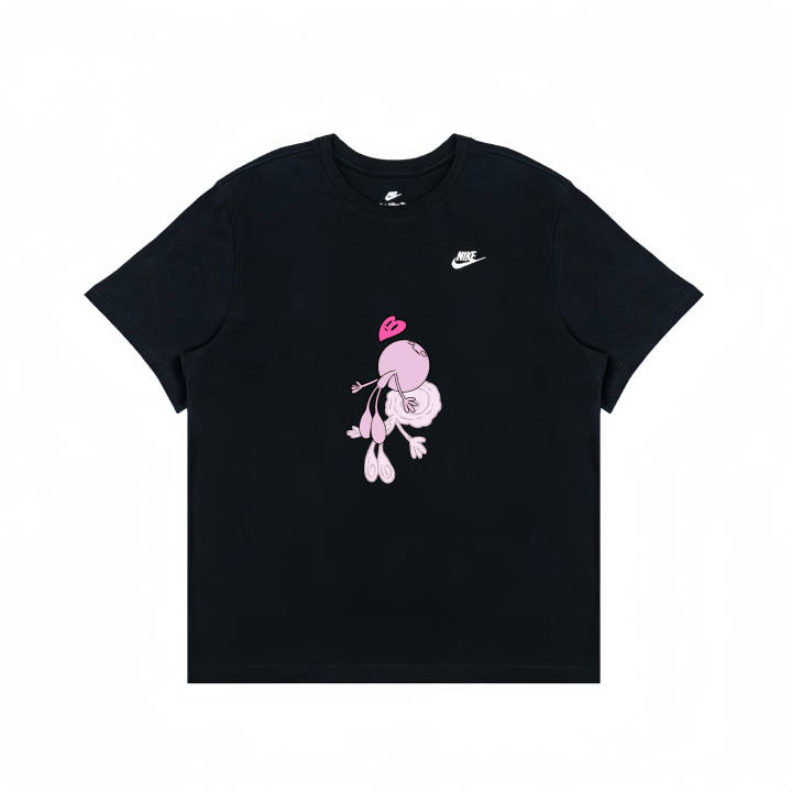 Nike Nike T Shirts Unisex Black Crew Neck Moderate Straight Fit