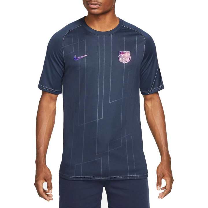 Nike Nike T Shirts Men's Blue Crew Neck Moderate Straight Fit