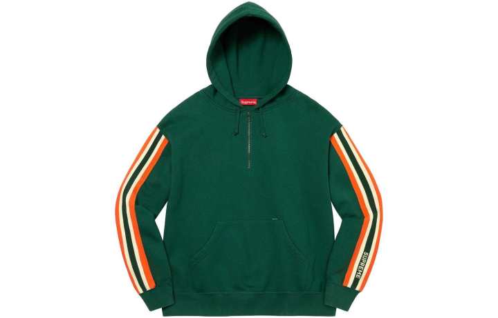 Supreme Supreme Half Zip Hooded Sweatshirt