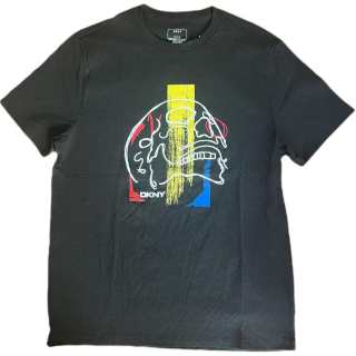 DKNY T Shirts Men's Black Crew Neck