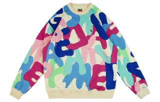 Melting Sadness Crew Neck Sweatshirt Unisex Multicolor