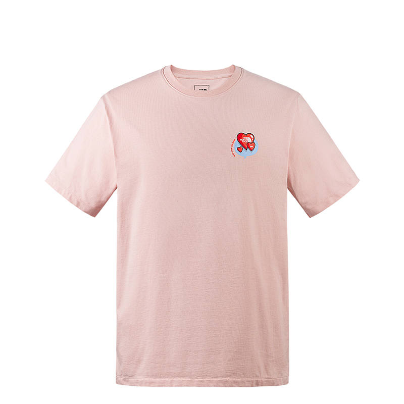 THE NORTH FACE Heart T Shirt Unisex Mist Pink