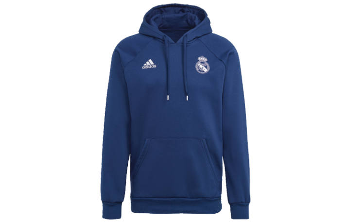 Adidas Adidas Real Madrid Sweatshirts Men's Blue Hooded Moderate Regular