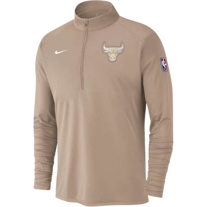 Nike Nike Chicago Bulls City Edition Men's Nike Dri FIT Nba 1/2 Zip Long Sleeve Top