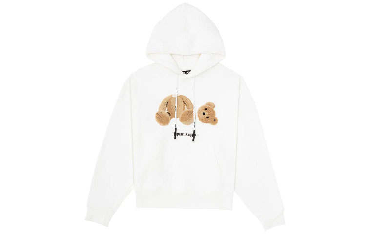 PALM ANGELS Embroidery Bear Hoodie