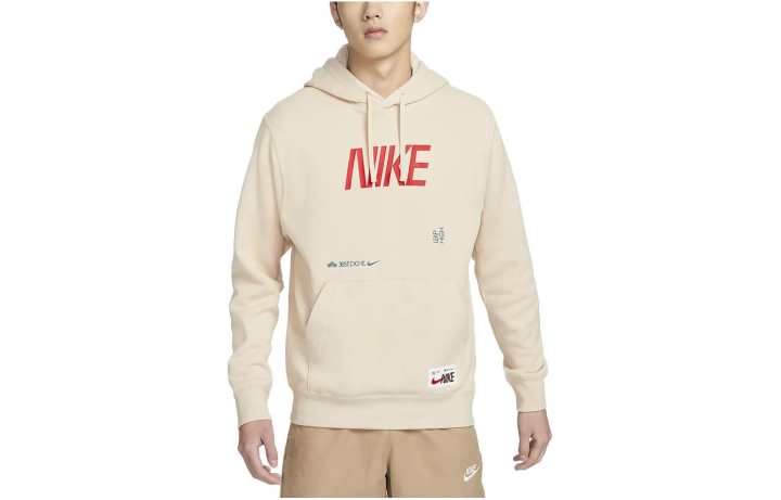 Nike Nike Sweatshirts Men's Ecru Hooded Moderate Regular